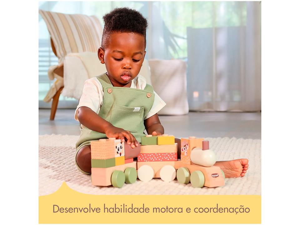 Brinquedo Educativo Trenzinho Tiny Love - de Madeira 17 Peças - 6