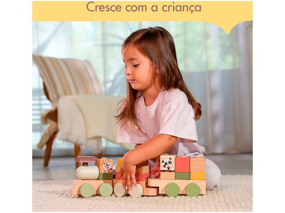 Brinquedo Educativo Trenzinho Tiny Love - de Madeira 17 Peças - 8