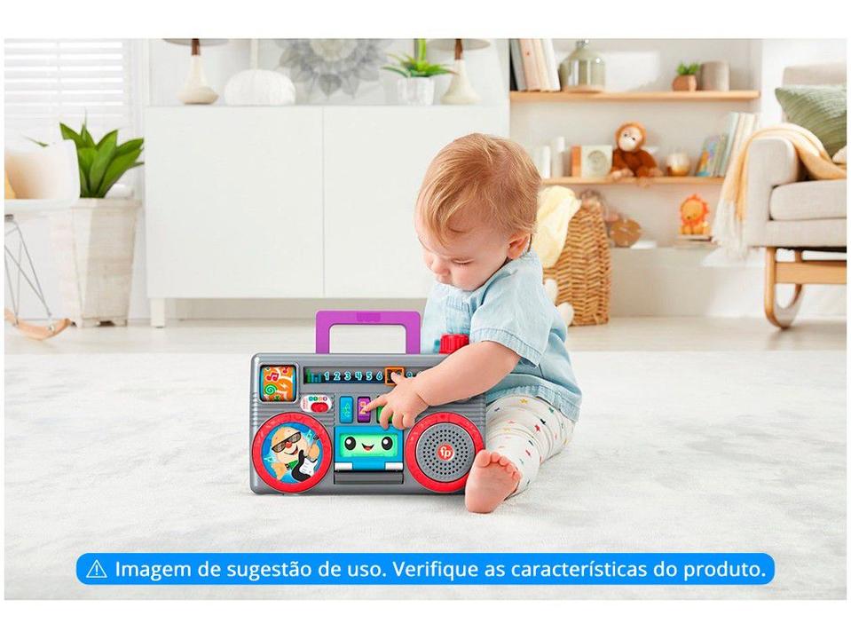 Brinquedo Interativo Fisher-Price - Aprender e Brincar Rádio Portátil Dance e Aprenda - 1