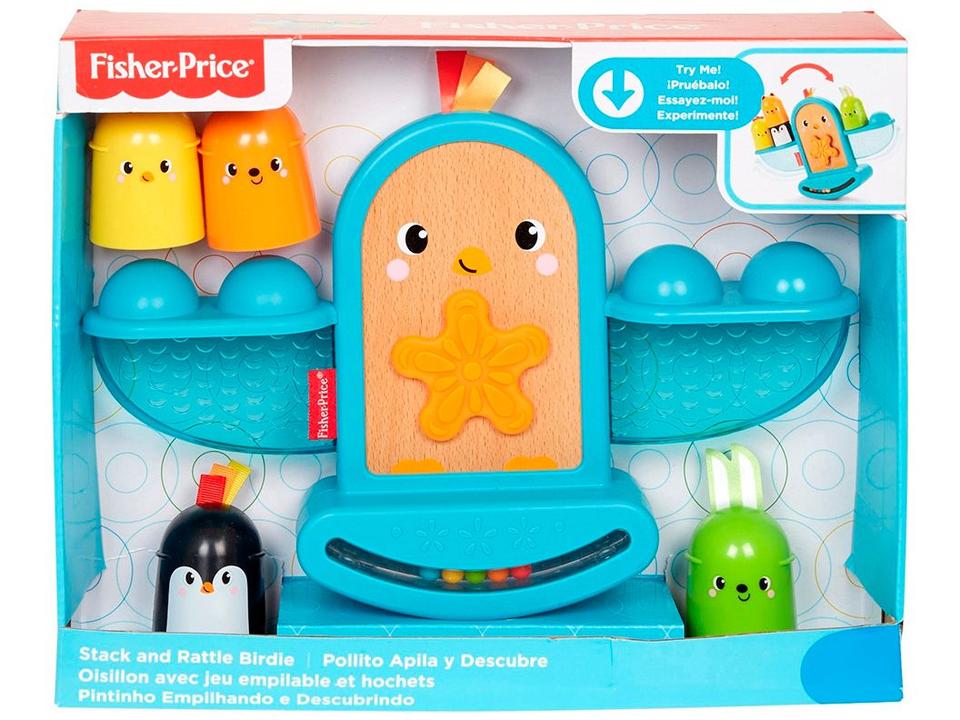 Brinquedo Interativo Fisher-Price - Pintinho Empilhando e Aprendendo Mattel - 6