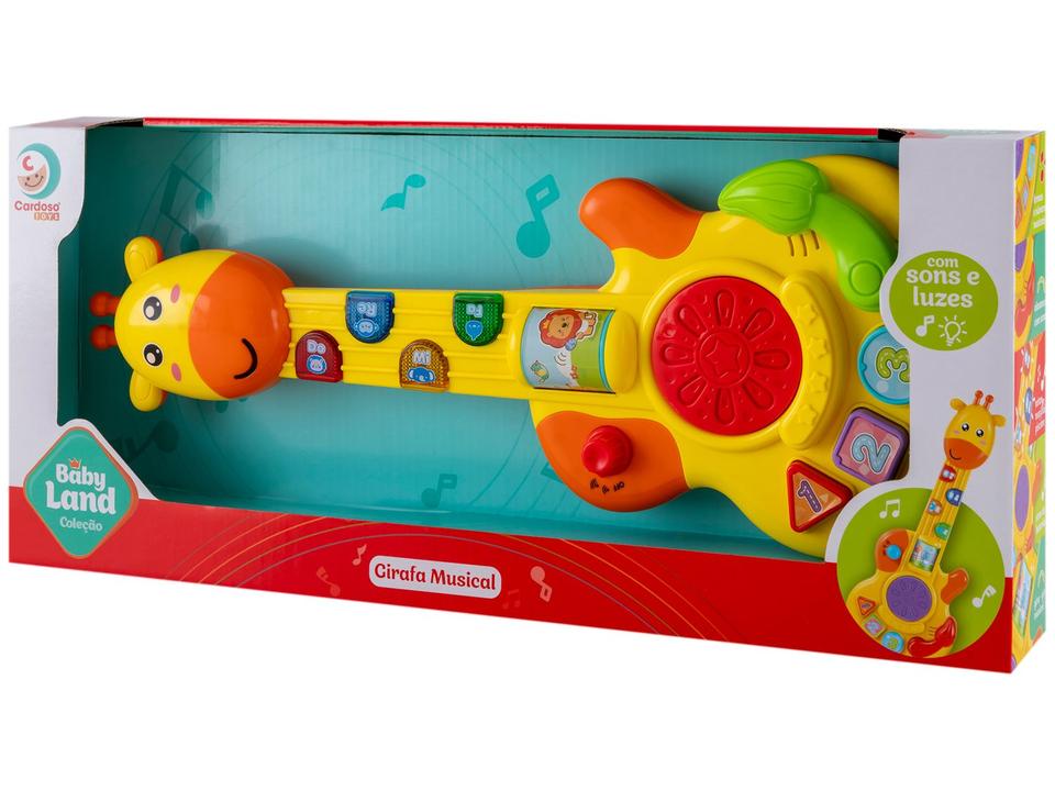 Brinquedo Musical Girafa Baby Land Cardoso Toys - 6