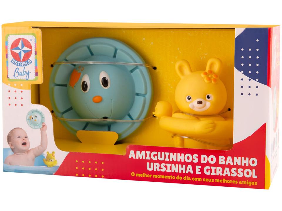 Brinquedo para Banho Estrela Baby Ursinha e o - Girassol Estrela 2 Peças