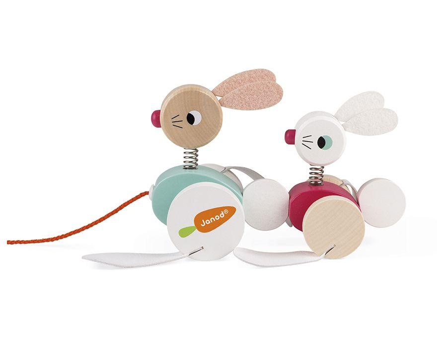 Brinquedo para Bebê Coelhos para Passear - 1