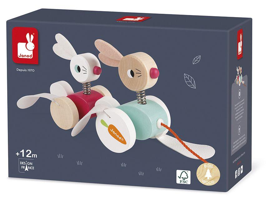 Brinquedo para Bebê Coelhos para Passear - 5