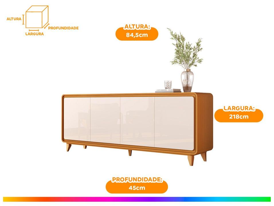 Buffet 4 Portas EDN Móveis Sense 2.20 - 6