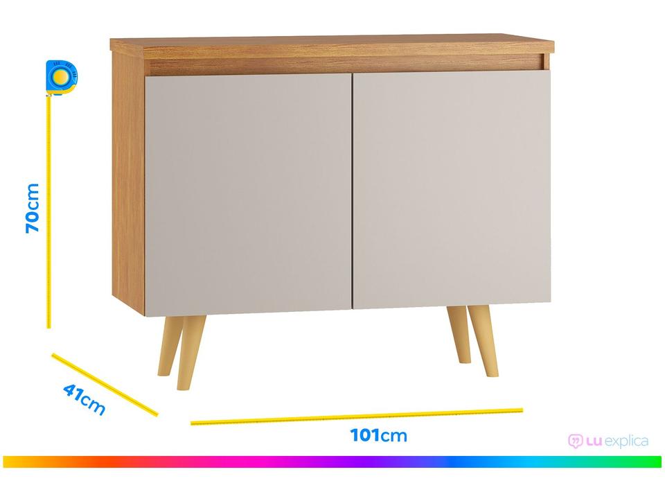 Buffet Moderno 2 Portas Viero Móveis Active - 4