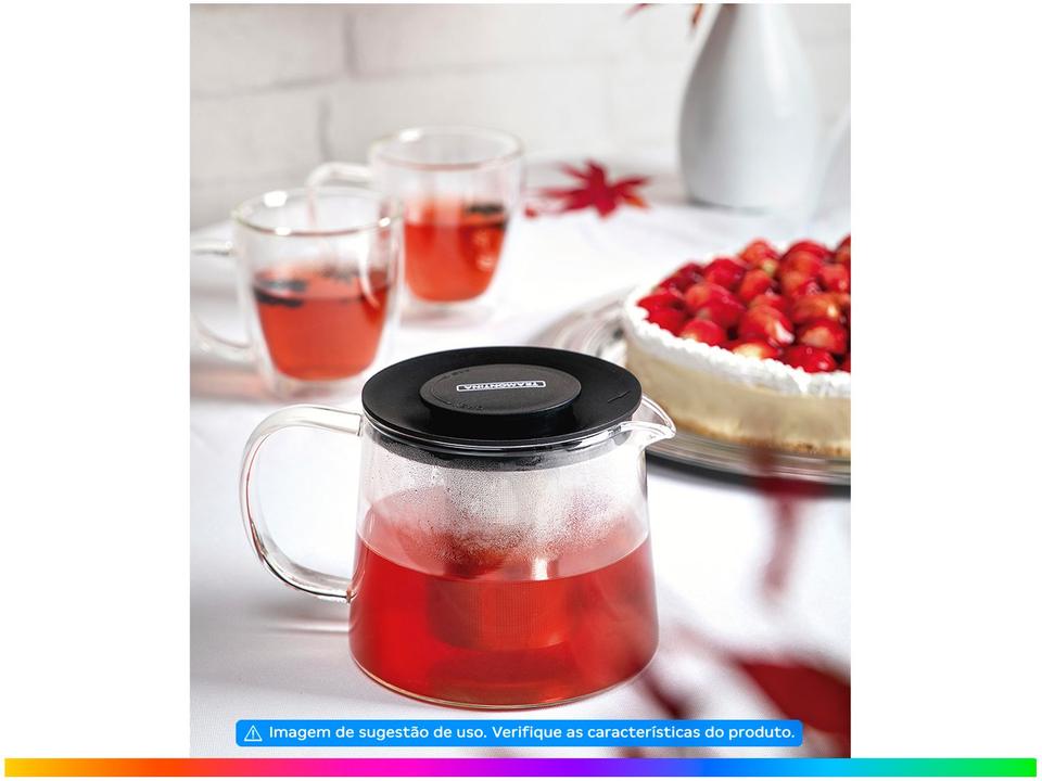Bule de Café e Chá com Infusor de Vidro 900ml Tramontina - 1