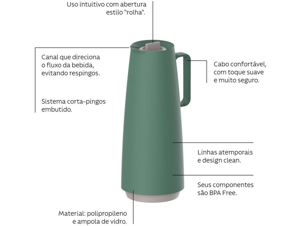 Bule de Café e Chá Térmico de Polipropileno - 1