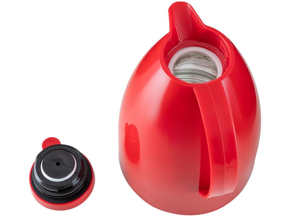Bule de Café Térmico de Polipropileno Vermelho - 4