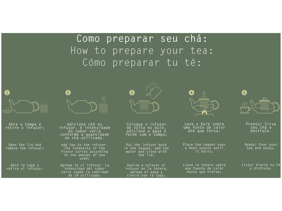 Bule de Chá com Infusor Transparente 1L Tramontina 61764100 - 11