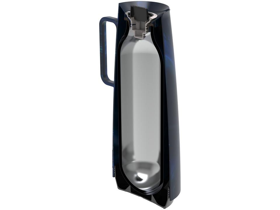 Bule de Chá e Café de Plástico Azul 1L Tramontina Exata - 4