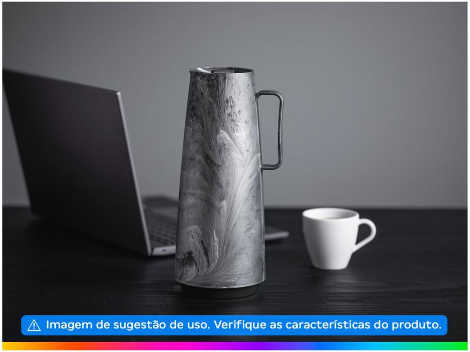 Bule de Chá e Café de Plástico Cinza 1L Tramontina Exata - 1