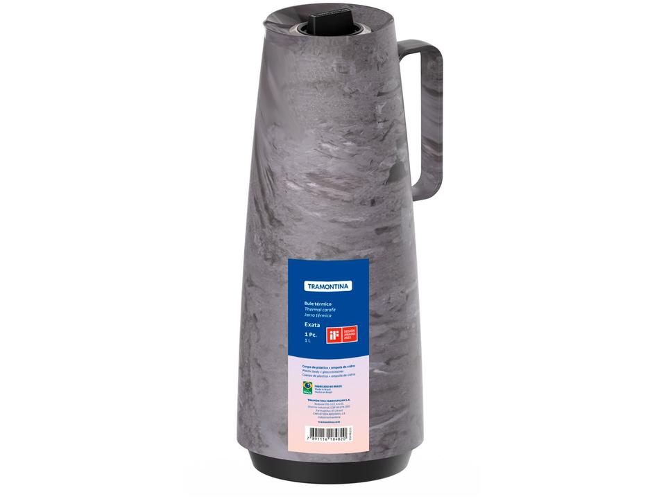 Bule de Chá e Café de Plástico Cinza 1L Tramontina Exata - 2