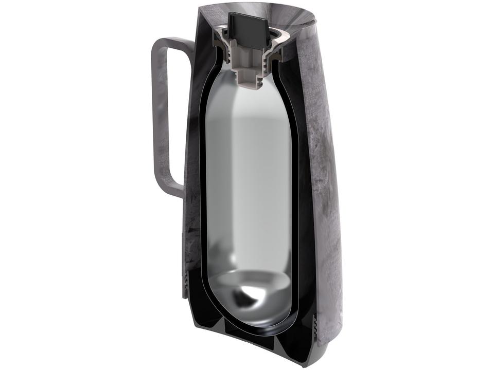 Bule de Chá e Café Térmico Cinza 500ml Tramontina Exata - 4