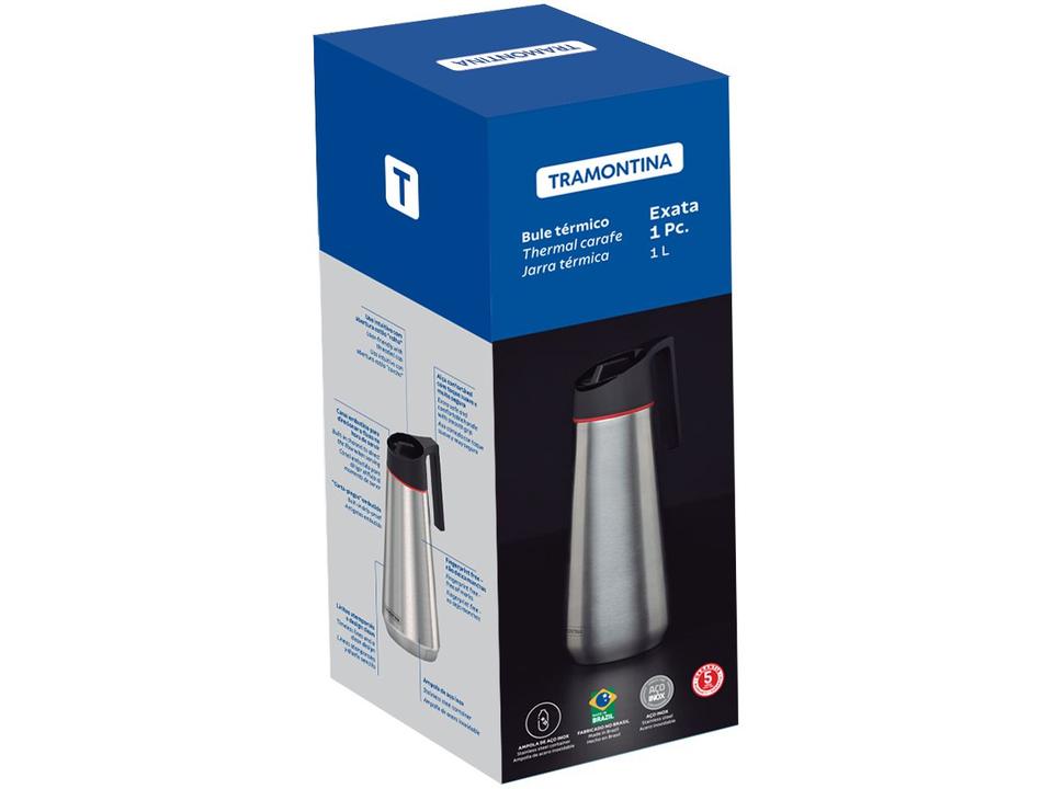Bule de Chá e Café Térmico com Tampa 1L Tramontina Exata 61638100 - 6