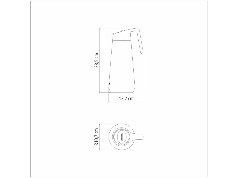 Bule de Chá e Café Térmico com Tampa 1L Tramontina Exata 61638100 - 5