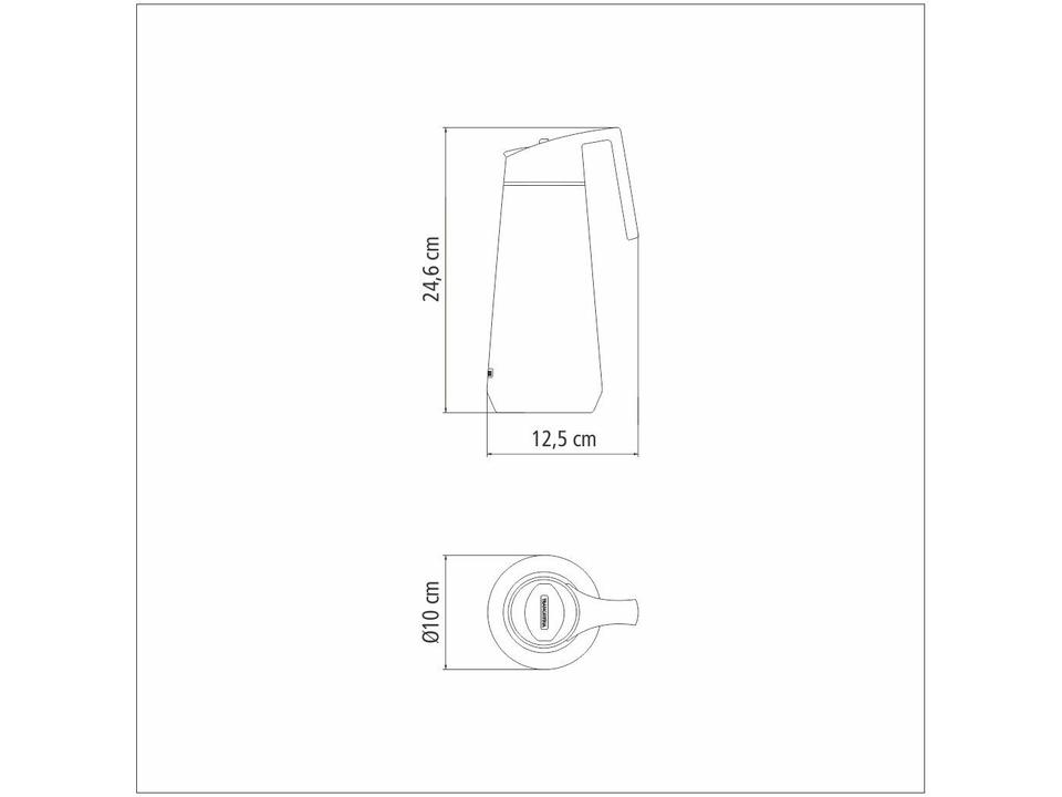 Bule de Chá e Café Térmico com Tampa 750ml Tramontina Exata 61638070 - 5
