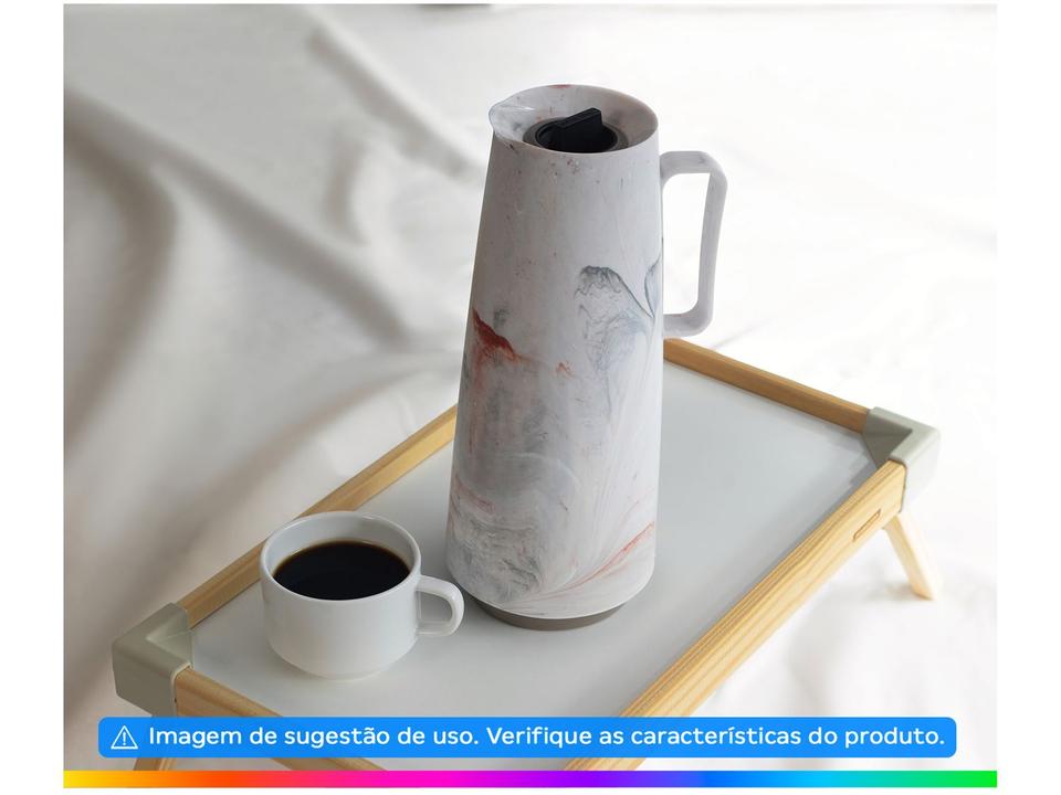 Bule de Chá e Café Térmico de Plástico Creme 1L Tramontina Exata - 1