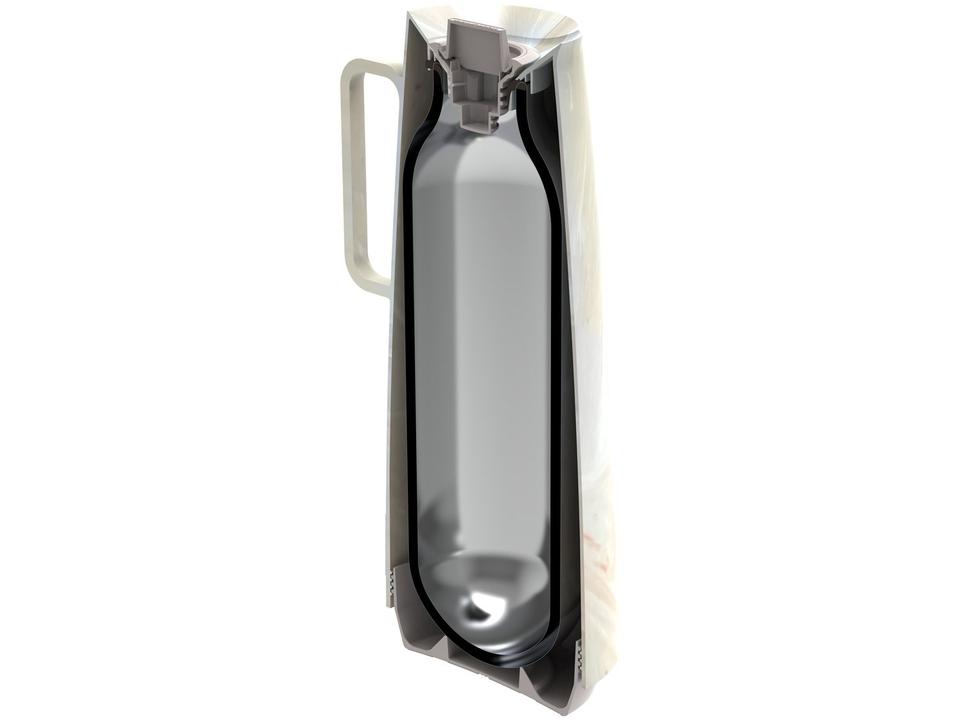 Bule de Chá e Café Térmico de Plástico Creme 1L Tramontina Exata - 2