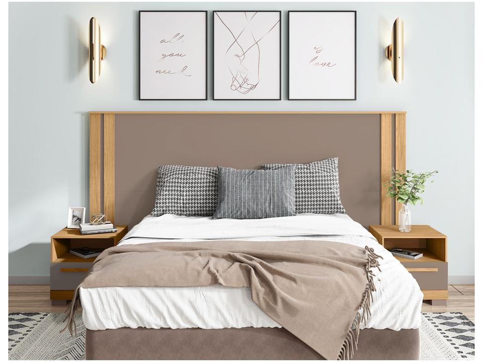 Cabeceira Casal Caemmun Éden Cacao e Lamina Mel - 3