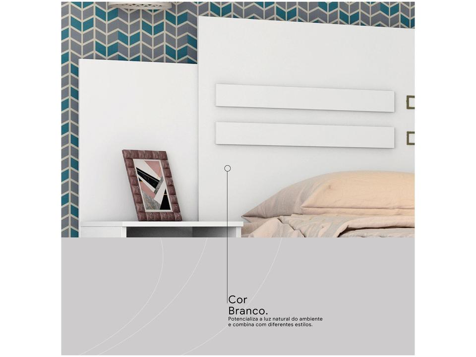 Cabeceira Casal e Queen MDP com 2 Prateleira 2 Mesas - 2