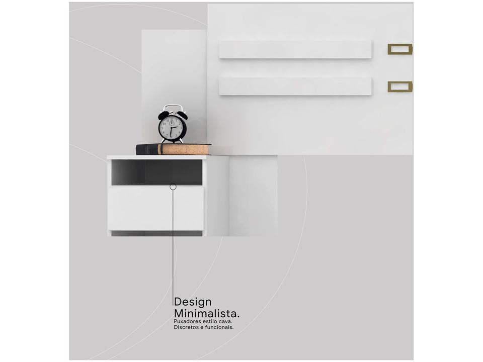 Cabeceira Casal e Queen MDP com 2 Prateleira 2 Mesas - 5