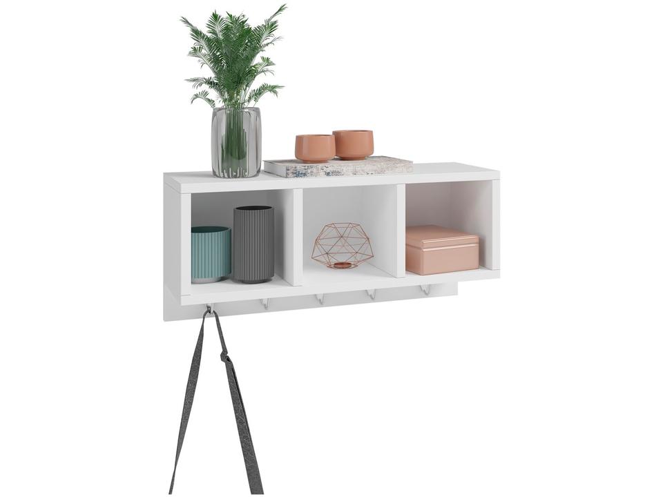 Cabideiro de Parede Branco 5 Ganchos BRV Móveis - 2