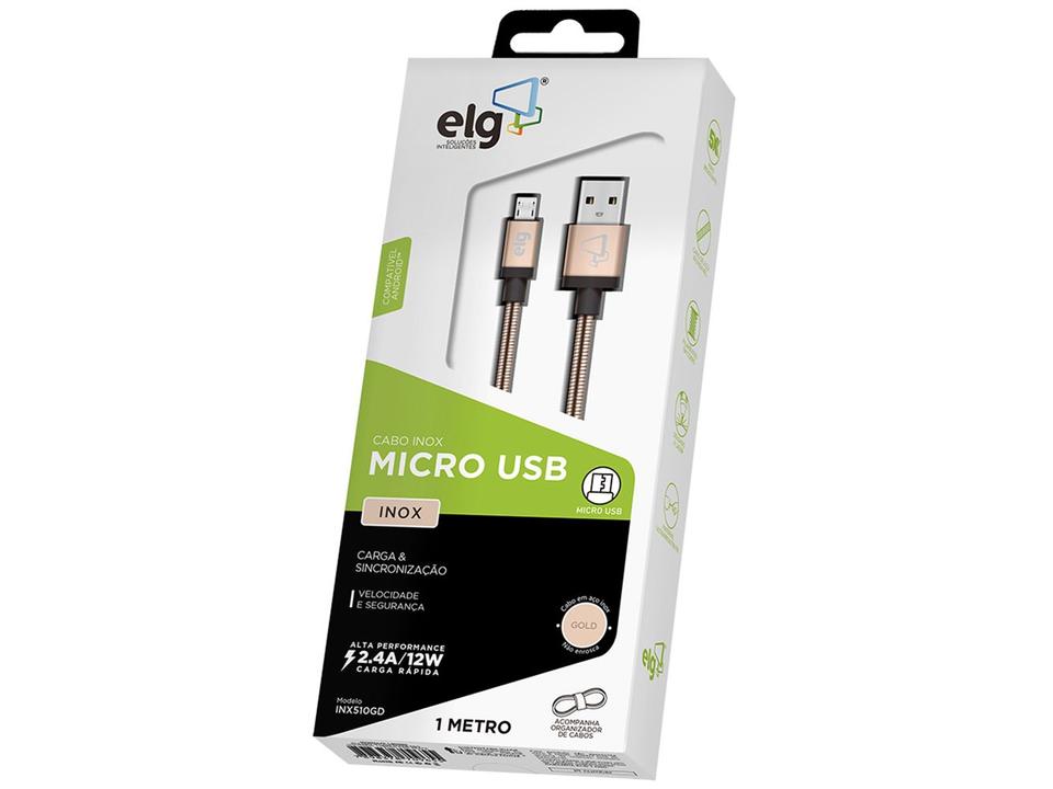Cabo Micro USB 1m ELG Inox - 1