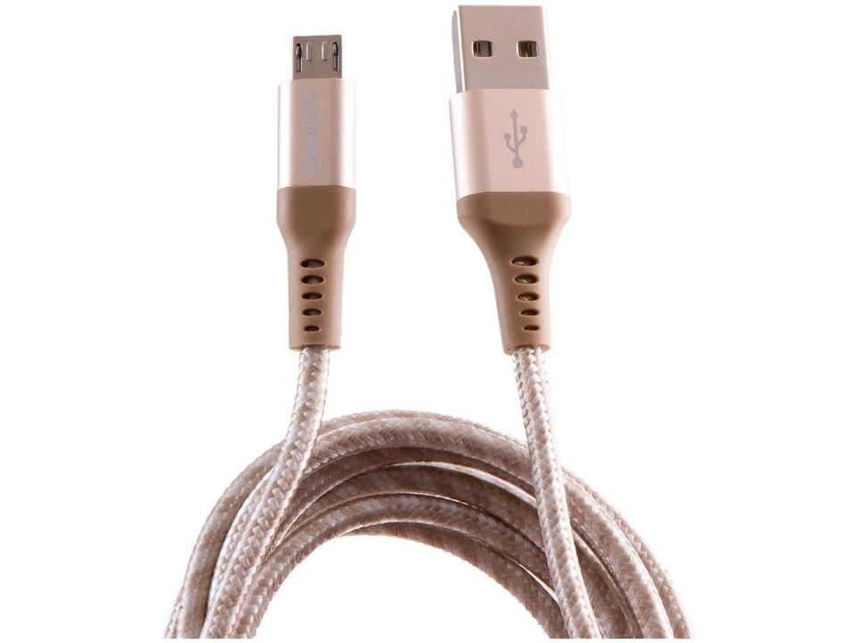 Cabo Micro USB Universal 1,5m Ultraresistente Geonav MIC15G - 2