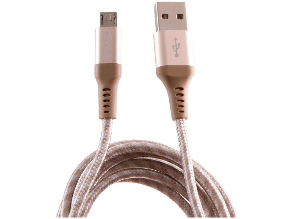 Cabo Micro USB Universal 1,5m Ultraresistente Geonav MIC15G - 2