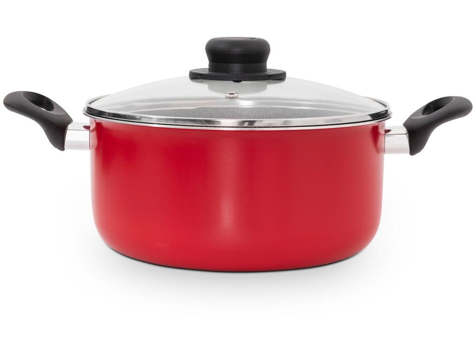 Caçarola Multiflon Antiaderente 26cm 6,3L Vermelho Gourmet - 1