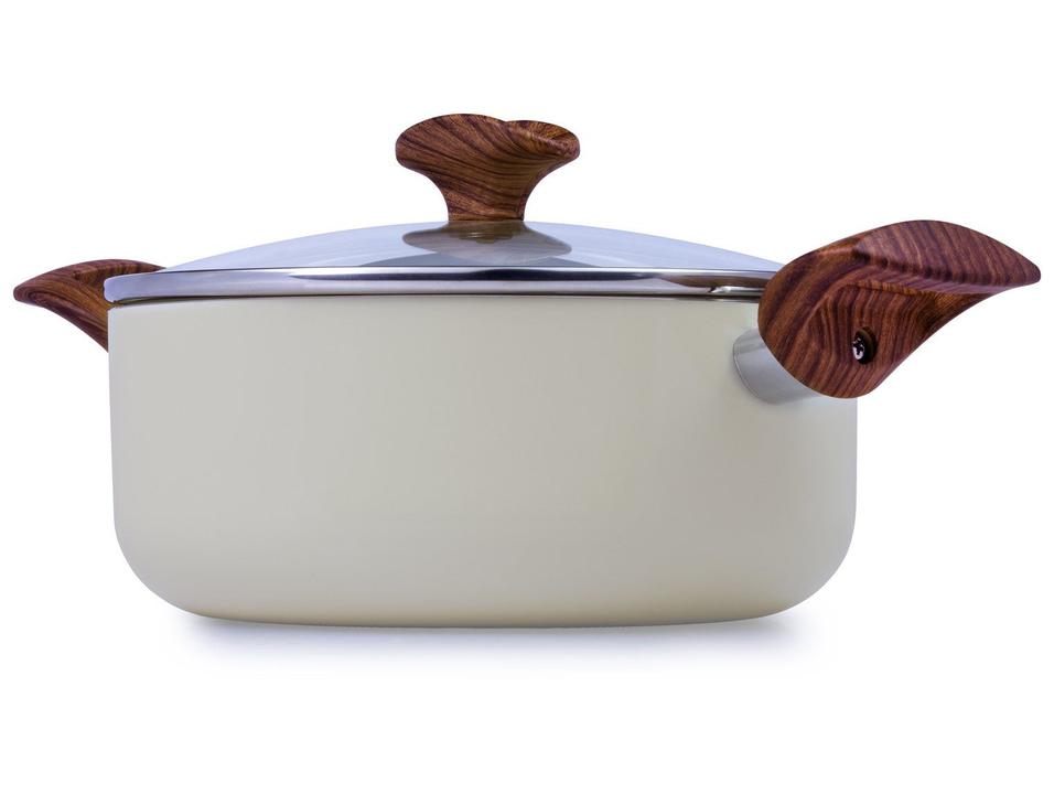 Caçarola Multiflon Antiaderente Cerâmico 20cm 2,5L Bege Capadócia - 2