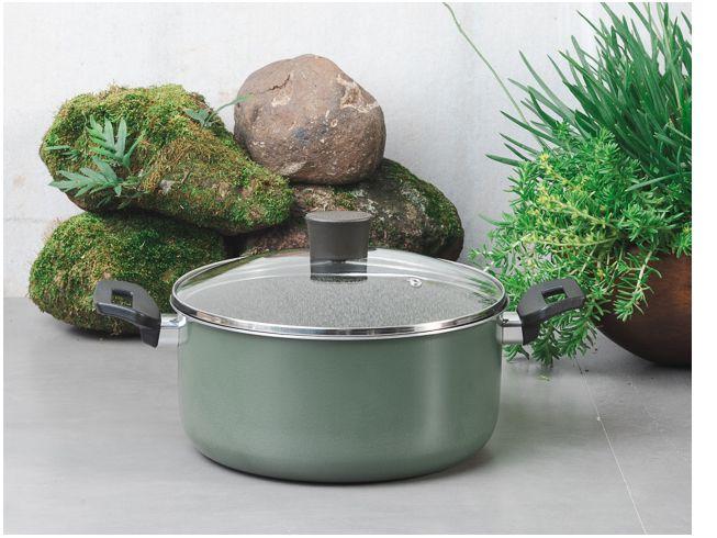 Caçarola Multiflon Antiaderente de Alumínio 22cm 3,9L Verde Ekó - 1