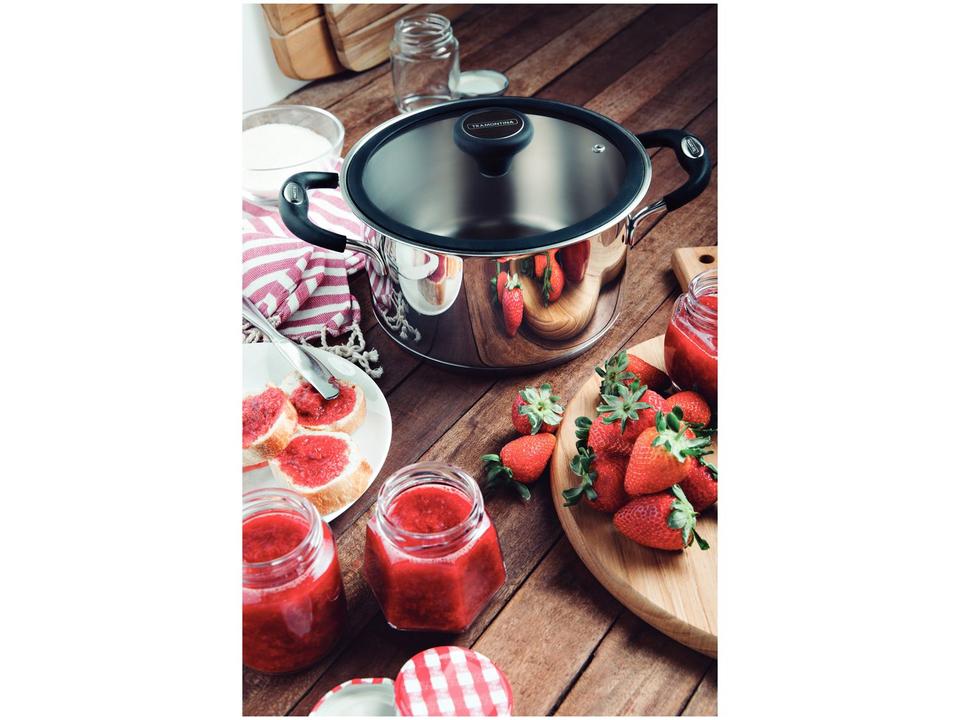 Caçarola Tramontina 1,8L 20cm com Tampa - Solar Silicone - 1