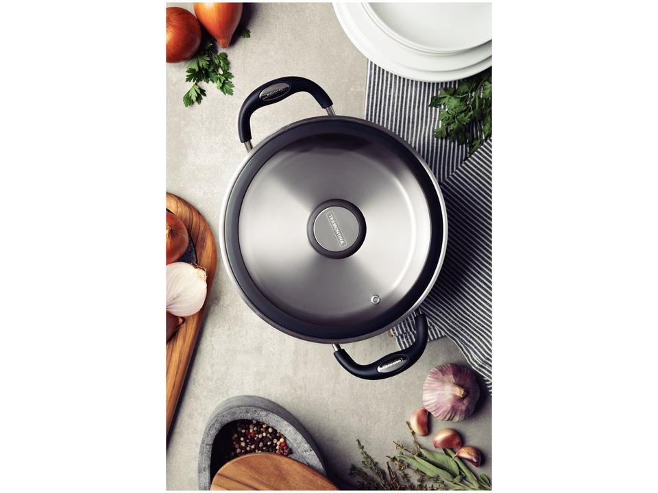 Caçarola Tramontina 1,8L 20cm com Tampa - Solar Silicone - 4
