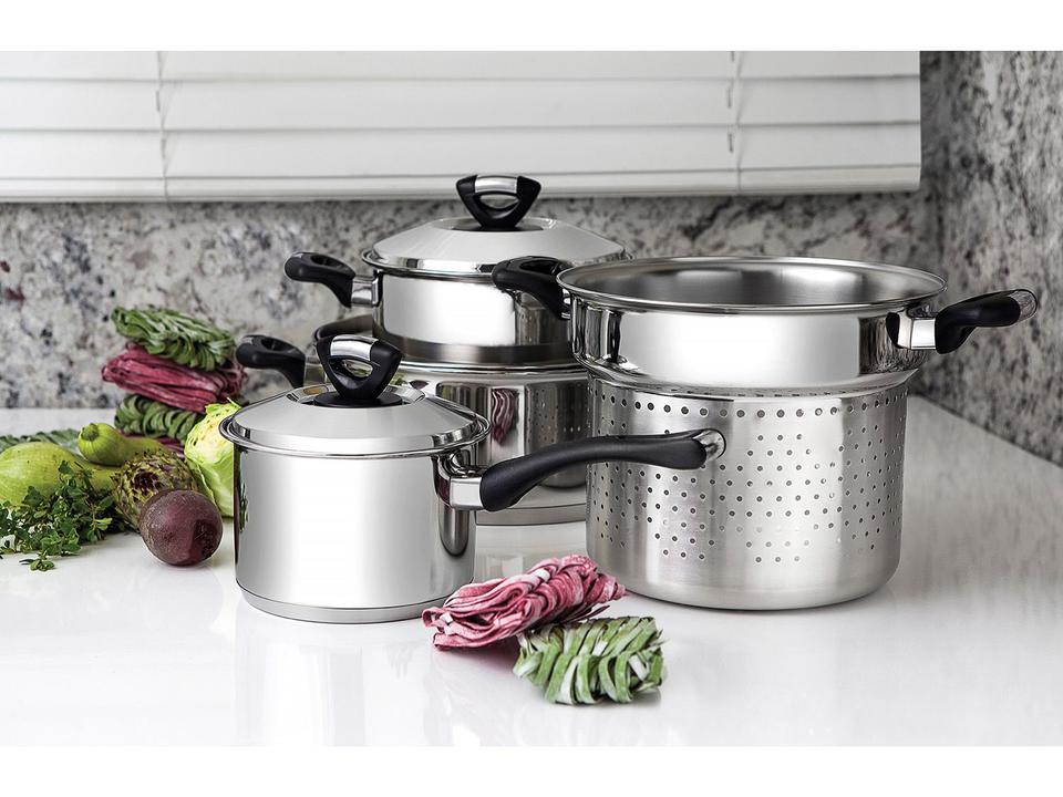 Caçarola Tramontina 4,7L 24cm 0.7mm com Tampa - 3