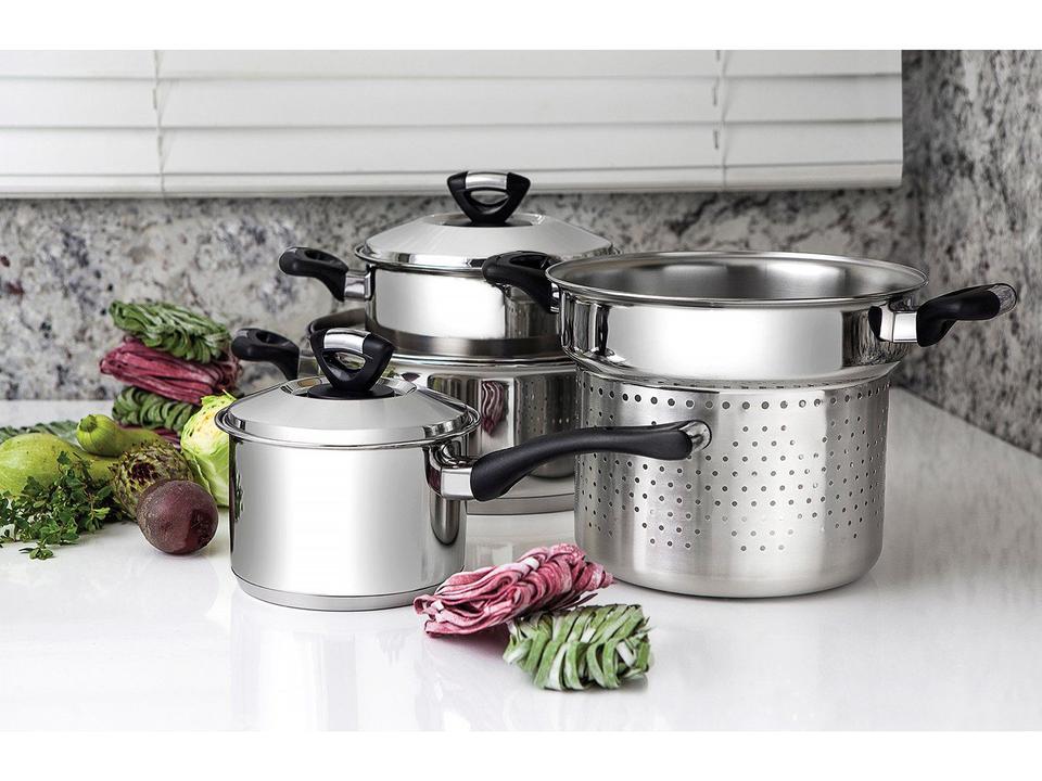 Caçarola Tramontina 4,7L 24cm 0.7mm com Tampa - 3