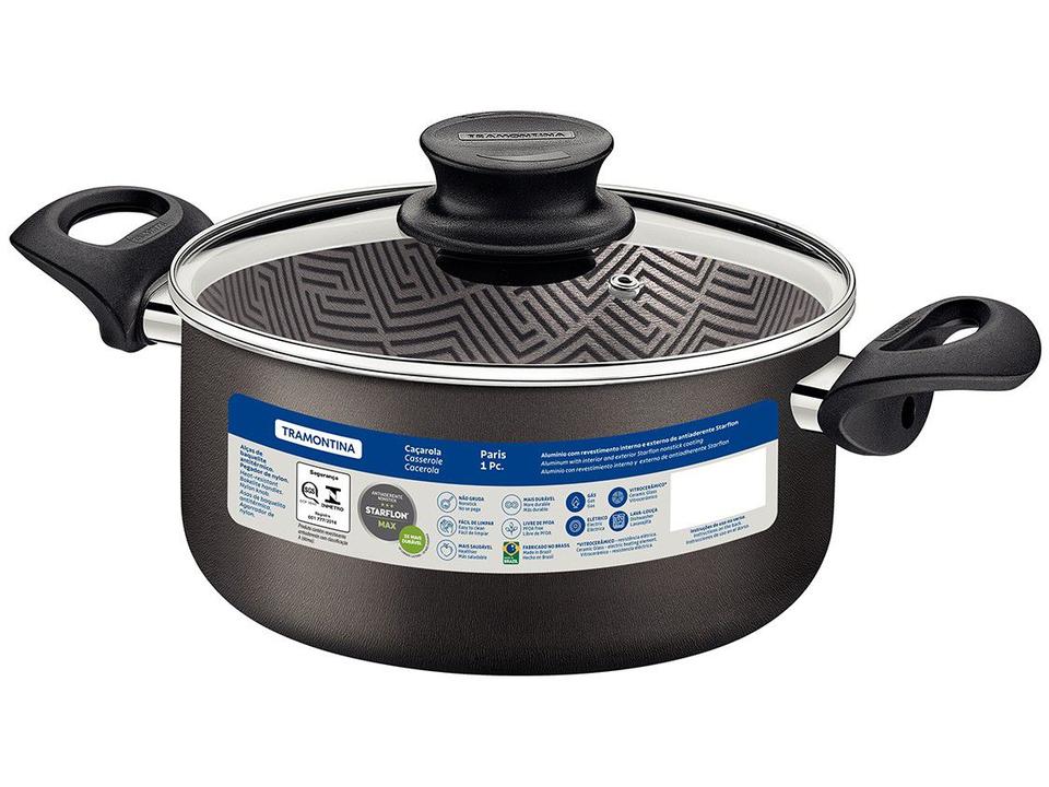 Caçarola Tramontina Antiaderente com Tampa - 4