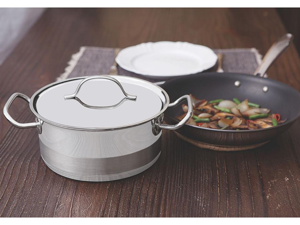 Caçarola Tramontina Inox 1,85L 16cm 0.7mm - 2