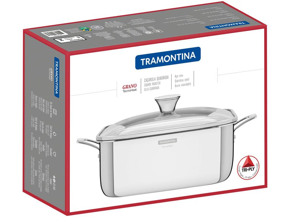 Caçarola Tramontina Inox 7,3L Grano - 5