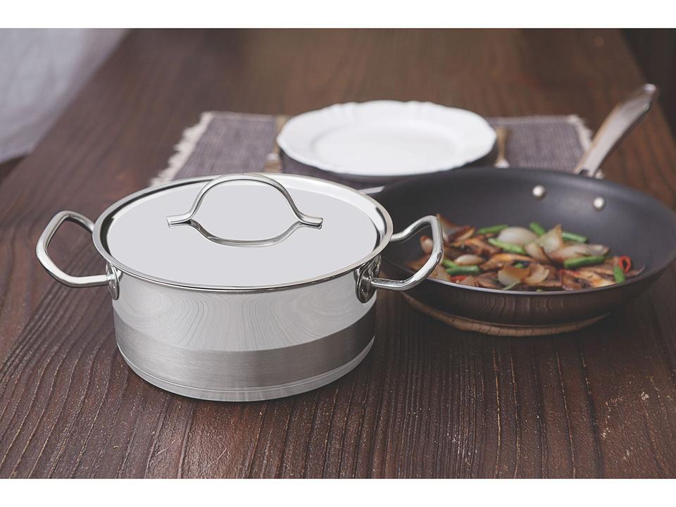 Caçarola Tramontina Inox 8,46L com Tampa - 1