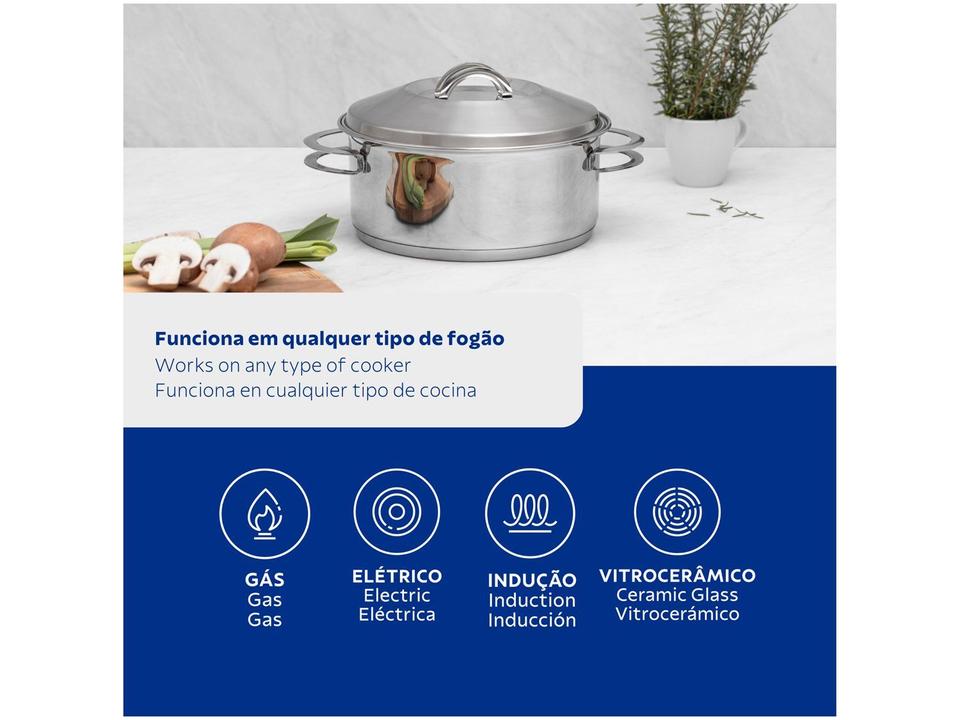 Caçarola Tramontina Inox com Tampa Solar 62503200 - 7
