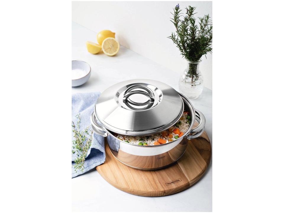 Caçarola Tramontina Inox com Tampa Solar 62503200 - 14