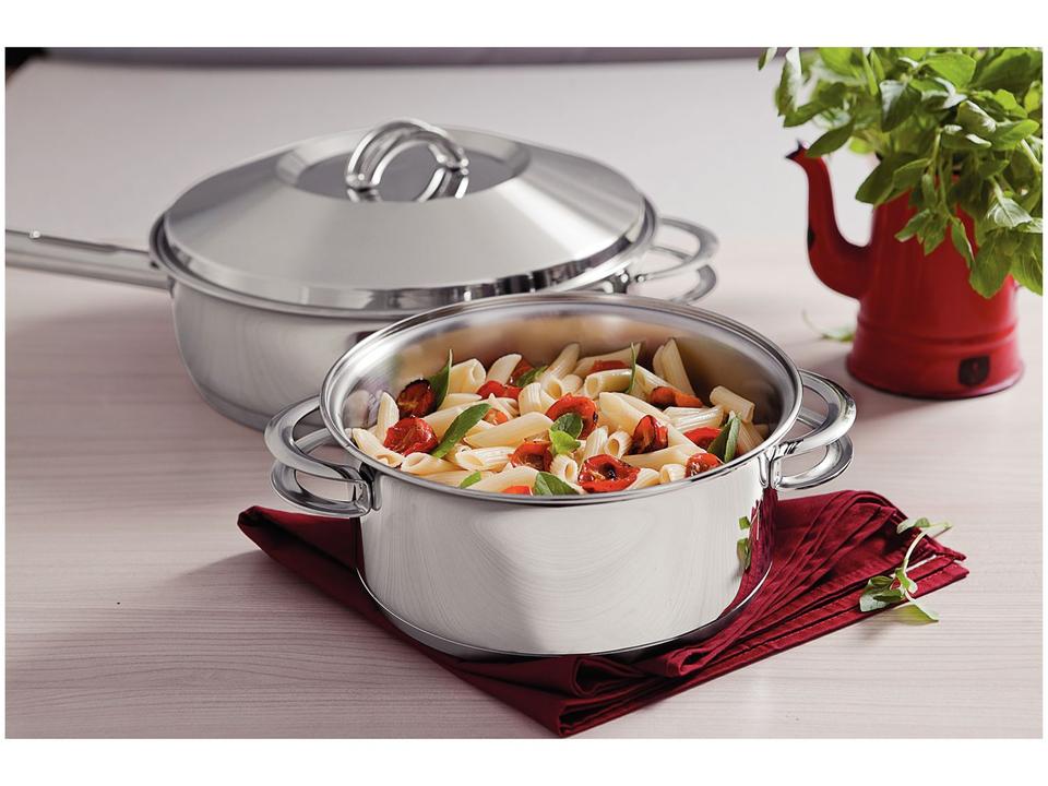 Caçarola Tramontina Inox Funda 20cm 3,6L Inox Solar - 2