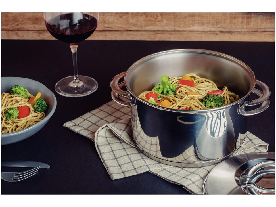 Caçarola Tramontina Inox Funda 20cm 3,6L Inox Solar - 4