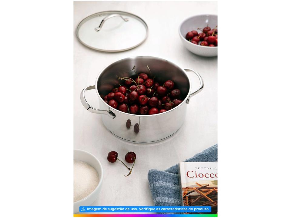Caçarola Tramontina Inox Fundo Triplo 20cm 2,9L Una - 1