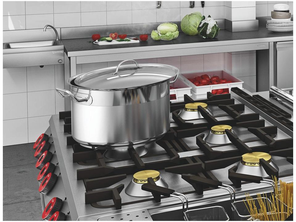 Caçarola Tramontina Inox Fundo Triplo 40cm 23L Professional - 3