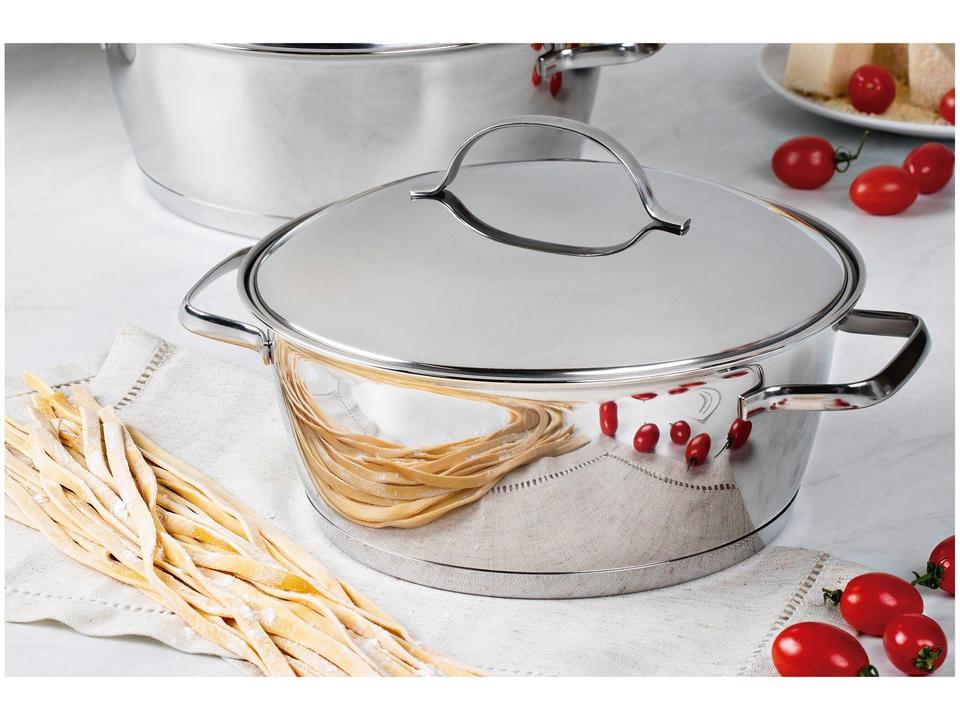 Caçarola Tramontina Inox Fundo Triplo com Tampa 22cm 3,3L Allegra - 2