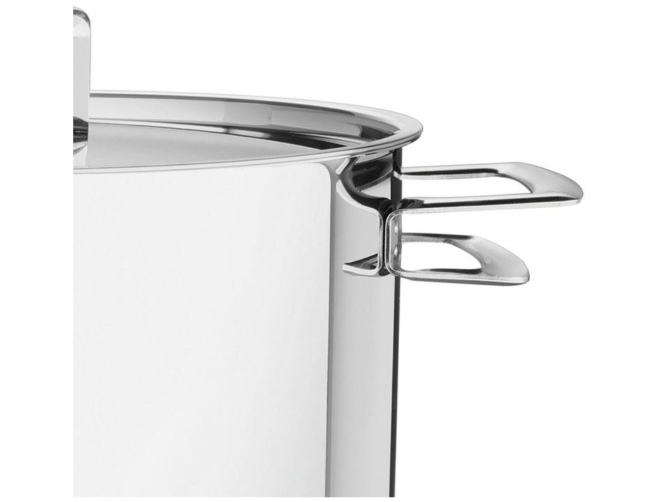 Caçarola Tramontina Inox Fundo Triplo com Tampa 3,6L 20cm Brava - 3