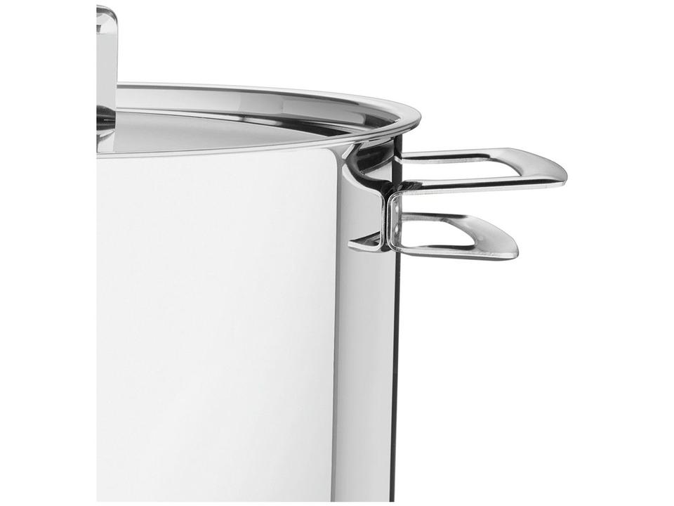 Caçarola Tramontina Inox Fundo Triplo com Tampa 6,1L 24cm Brava - 3